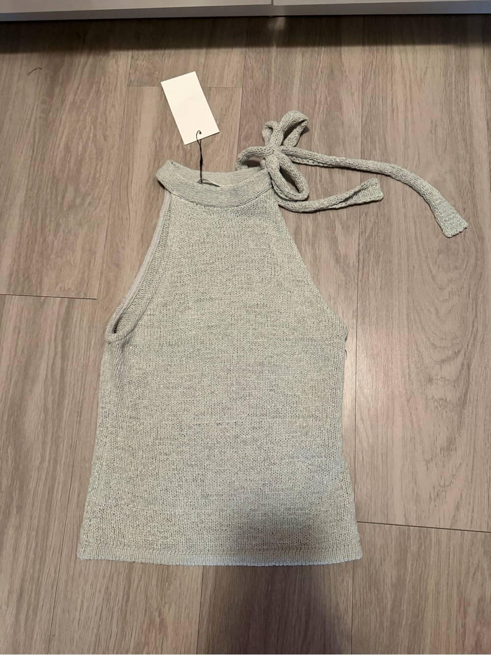Zara Rustic Halter Knit Tank Top